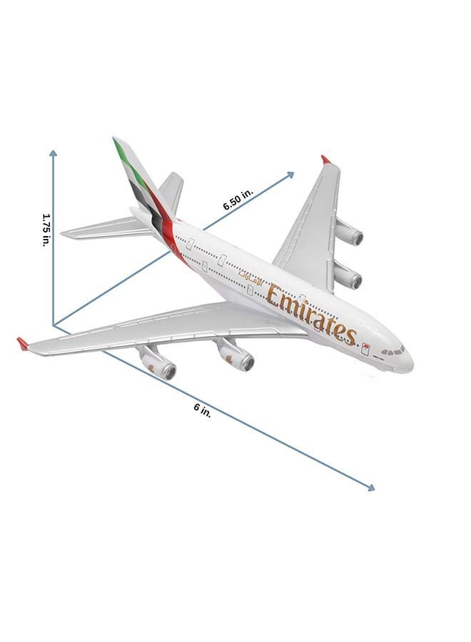 Toy Airplane RT9904 – Emirates A380 – Die-Cast Metal Model Airplane Toy with Plastic Parts for Kids Ages 3+ - Image 2